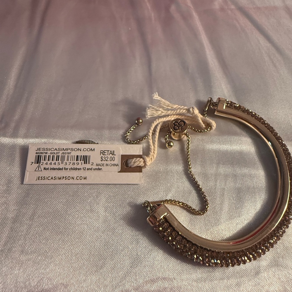 Jessica Simpson Gold and Silver Bracelet